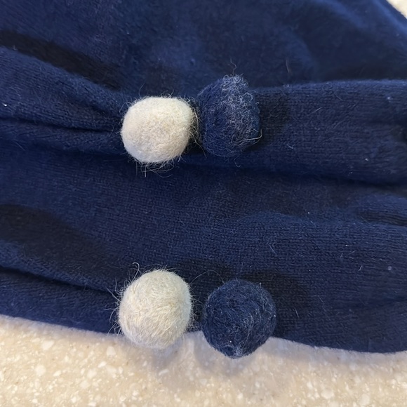 VTG 80’s Lianchuan Angora / Wool Sweater Sz 6 Navy - Picture 11 of 11